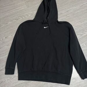 Nike Hoodie Center swoosh hoodie Sweatshirt Logo Black Mens Size Small